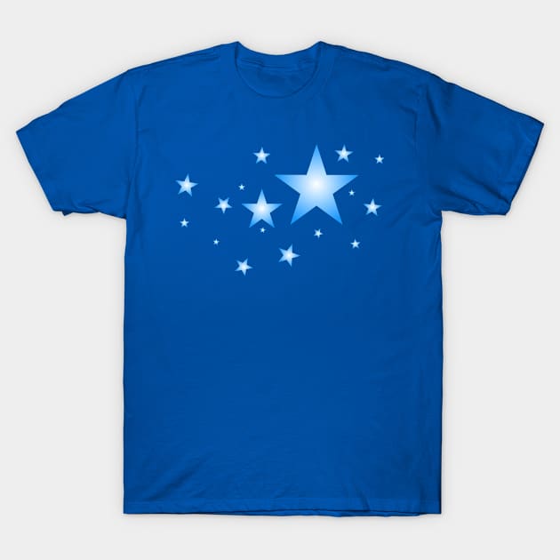 Blue Stars T-Shirt by germanX